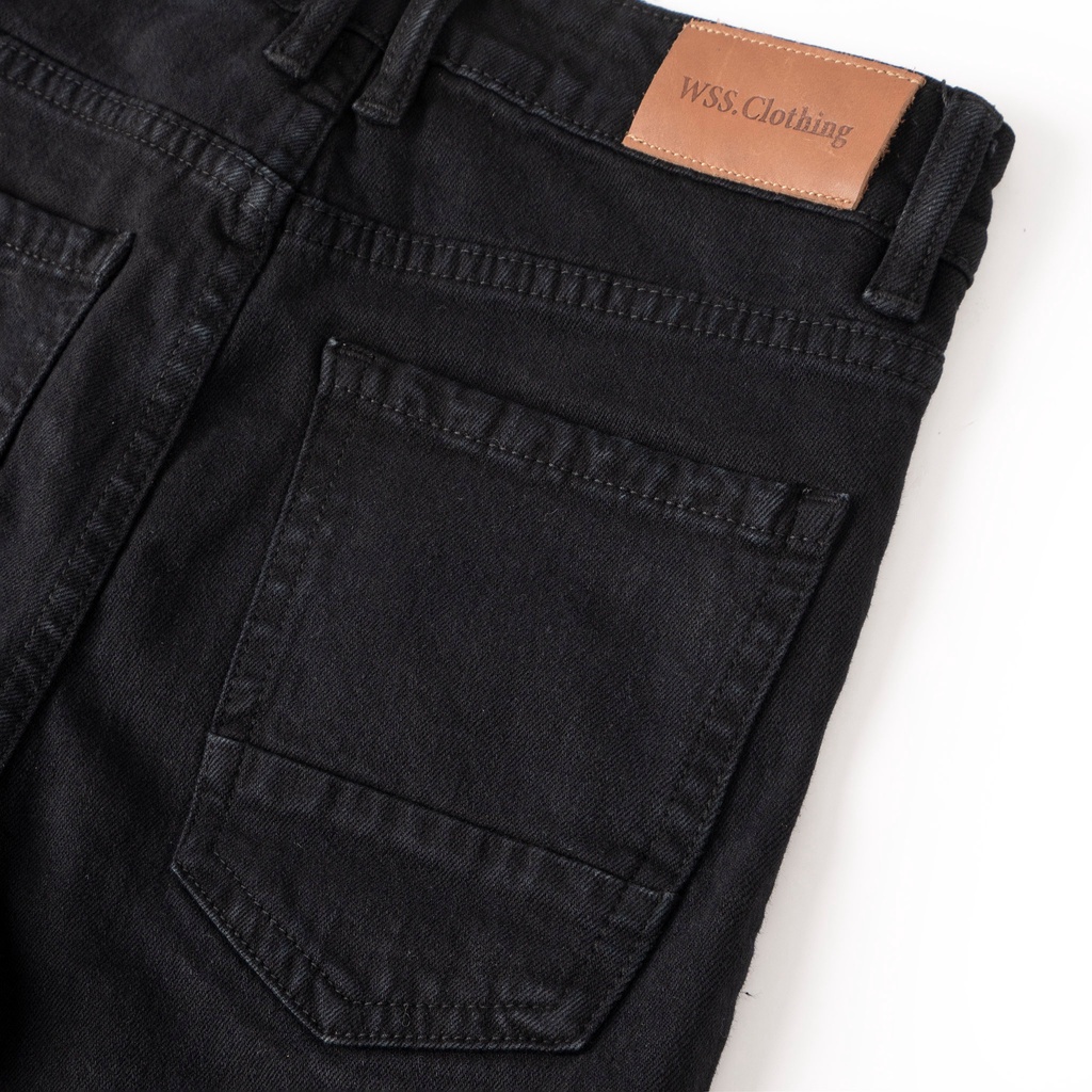 Quần Jeans đen rách gối cao cấp | Black Ripped Jeans_thumbnail_6