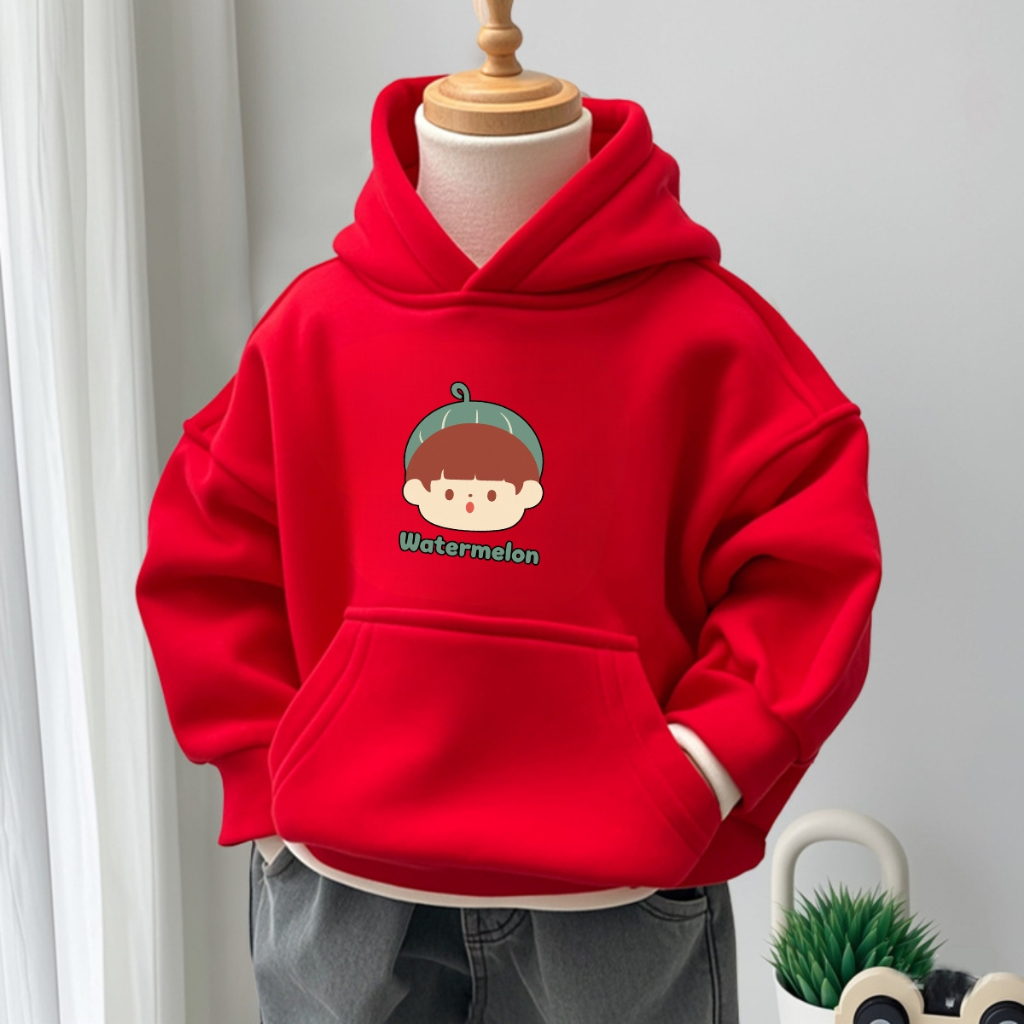 Áo nỉ hoodie bé trai in hình cậu bé Watermelon - Loza Kids HN3431_thumbnail_2