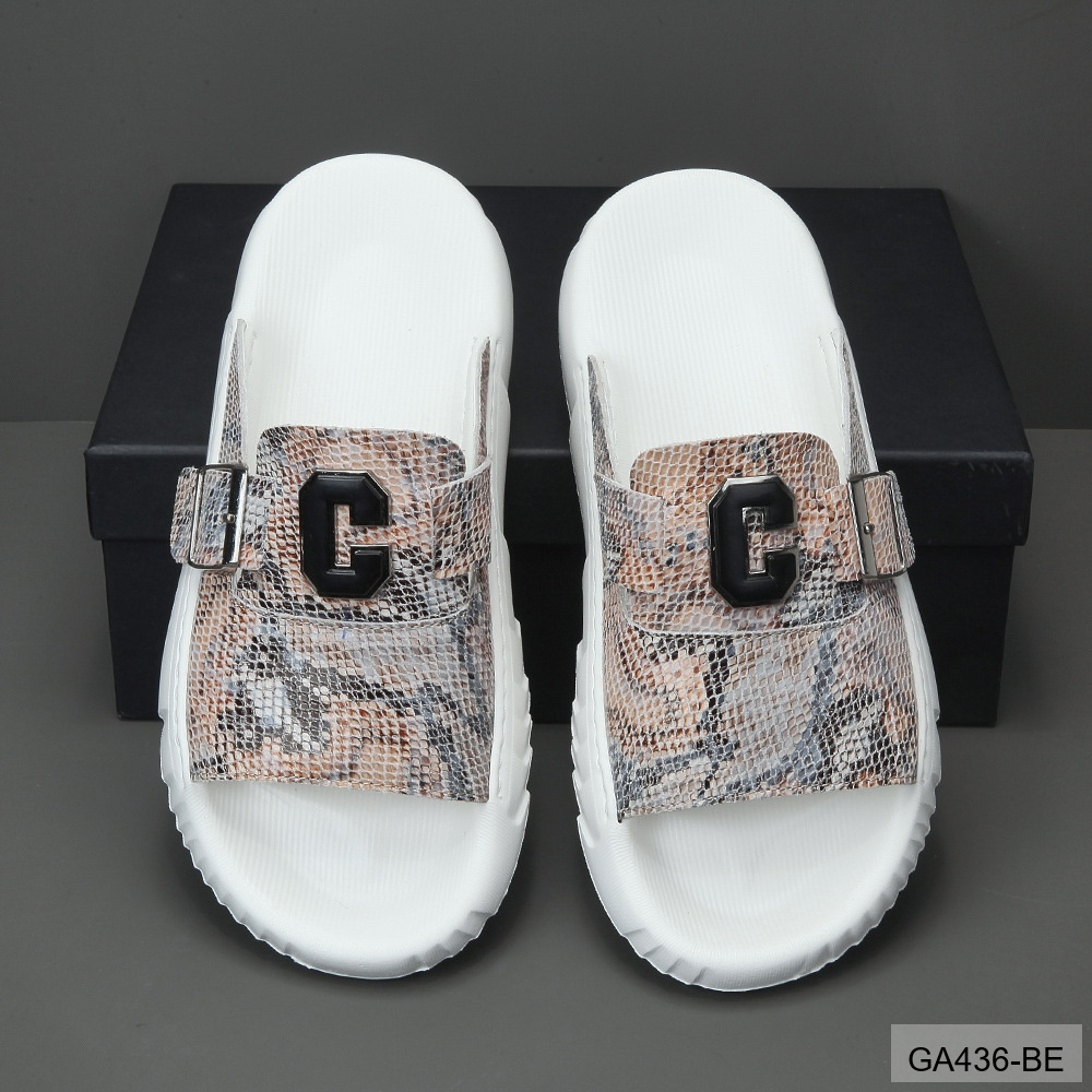 GA436 - Dép xỏ ngón nam thời trang da bò họa tiết rắn đế cao su êm chân_thumbnail_2