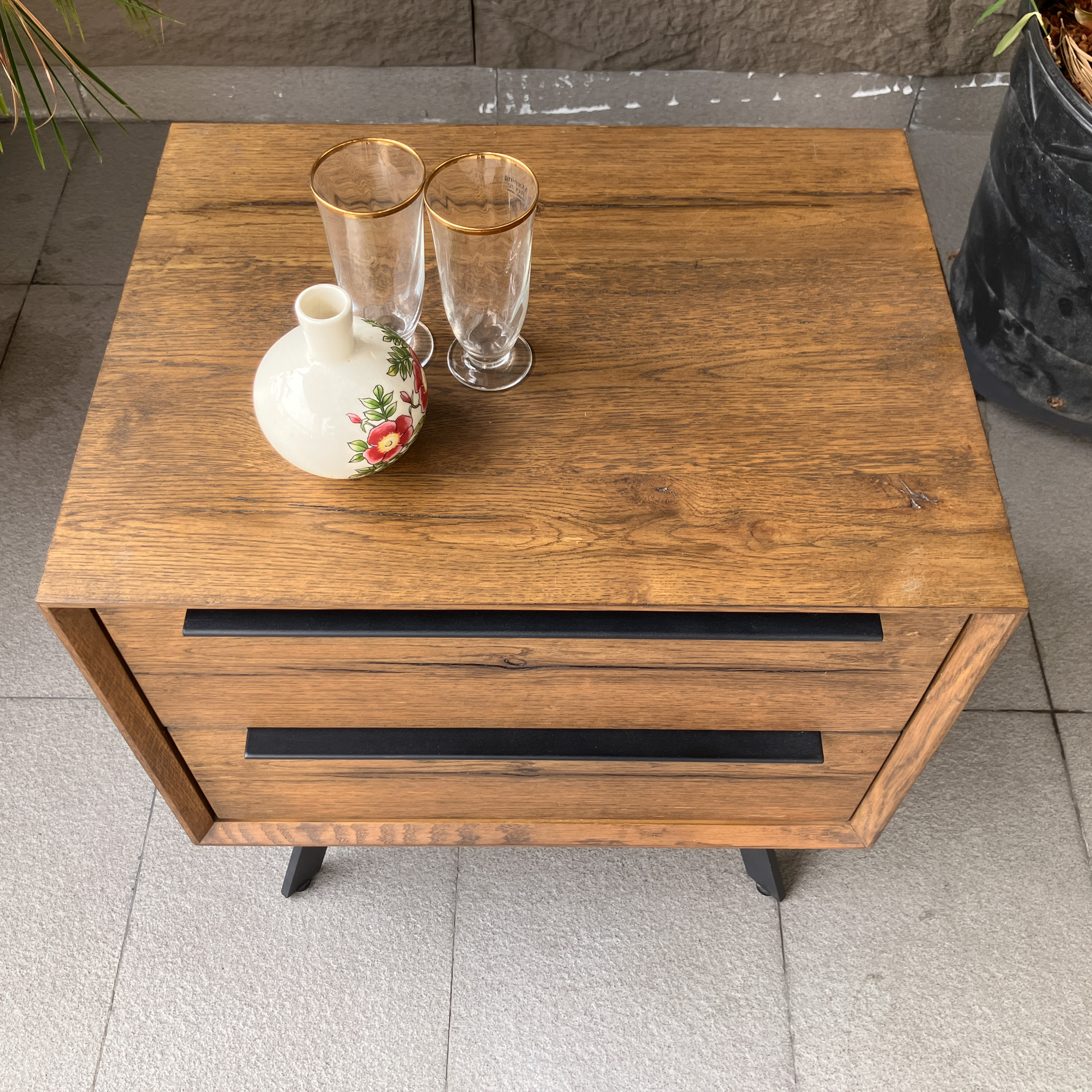 TỦ ĐẦU GIƯỜNG CLEVEDON 2-DRAWER SOLID OAK BEDSIDE TABLE_thumbnail_3