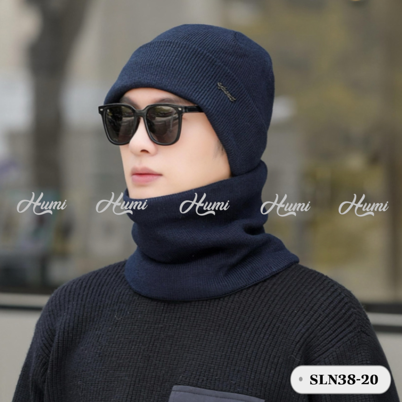 COMBO LEN GIỮ ẤM CHO NAM (SLN38-20 XANH ĐEN)