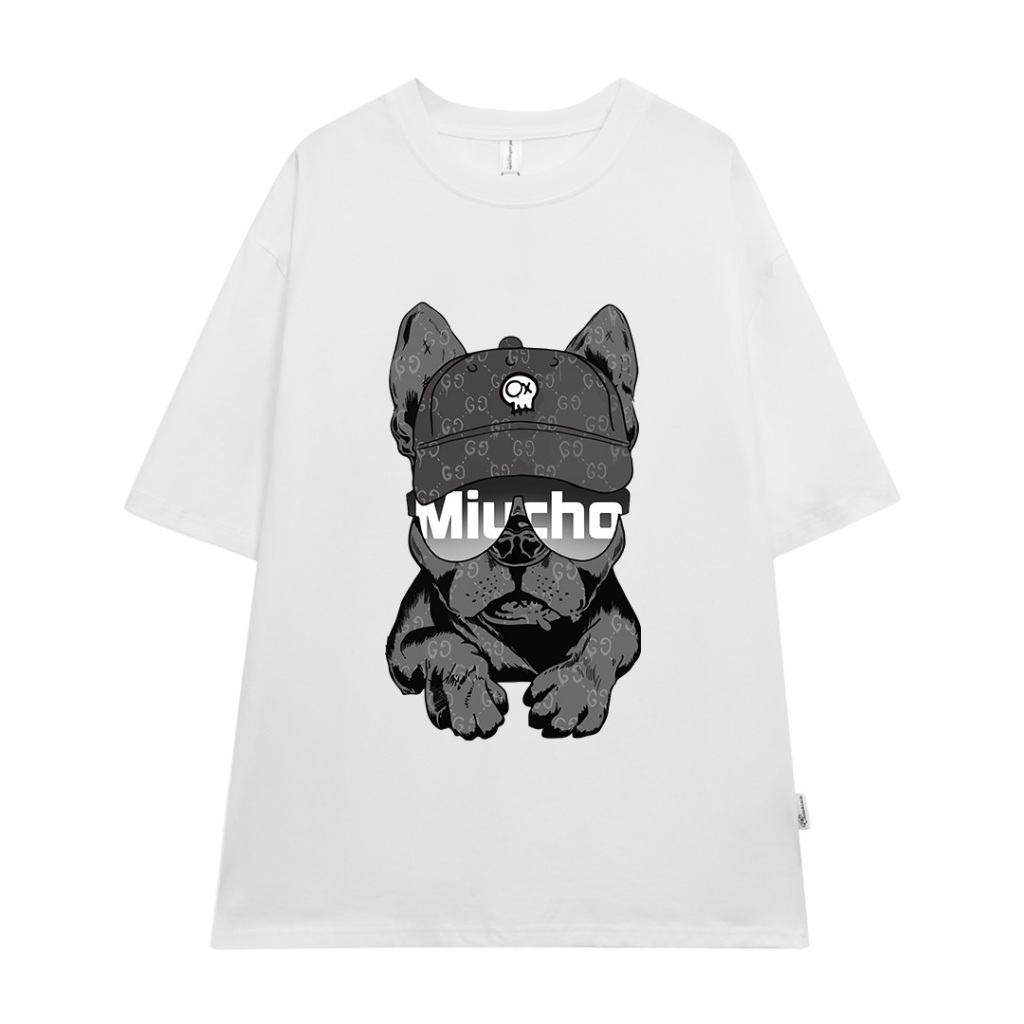 Áo phông nam boy phố form rộng nhiều màu ATD1071 Miucho Man tay ngắn cổ tròn in mix_thumbnail_0