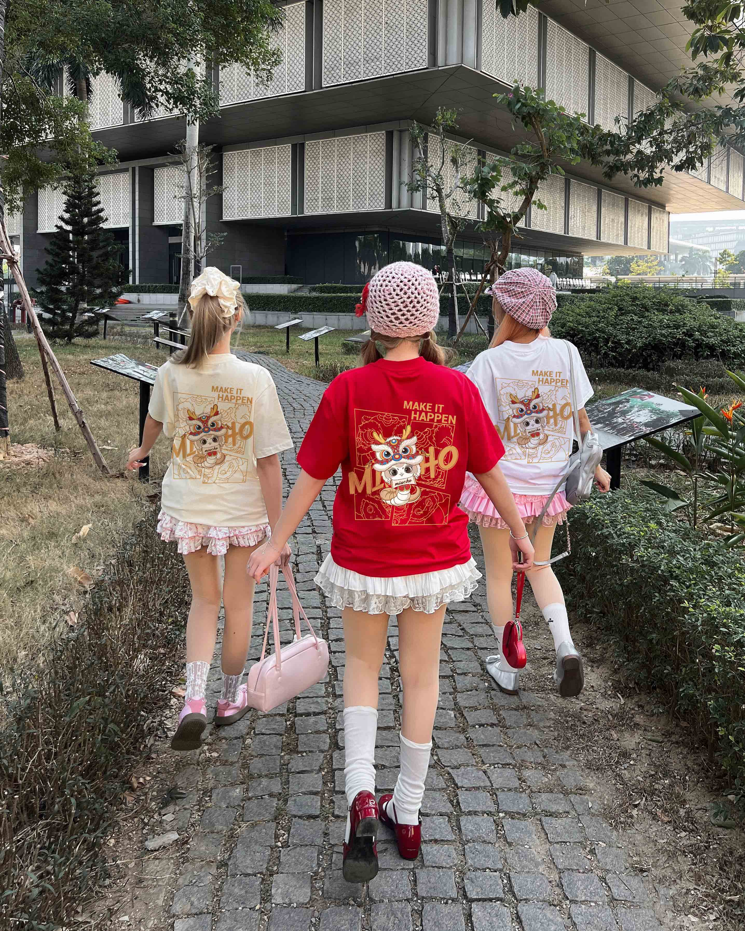 Áo thun tết form rộng 1885 Miucho cổ tròn chất vải cotton 4c thoáng mát in mix_thumbnail_2