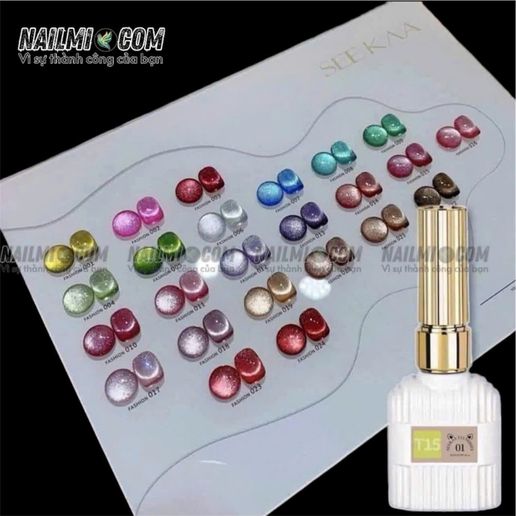 Set mắt mèo - 24 màu - Kim cương - SEEKAA