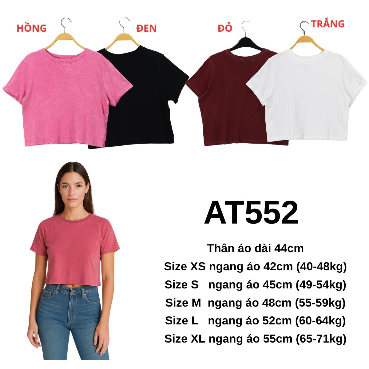 AT552 Áo thun crop SO