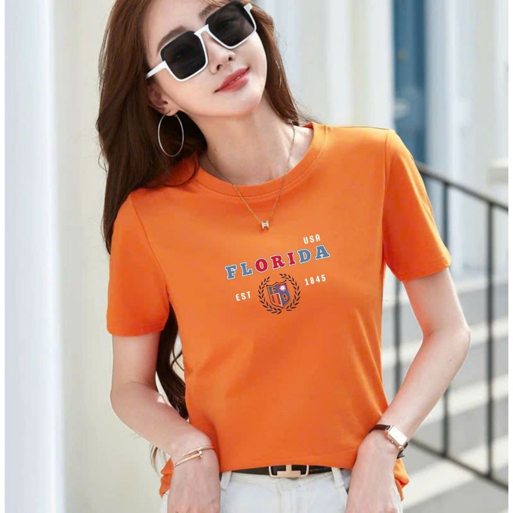[Form Rộng] Áo phông nữ LOZA hình 'FLORIDA USA' dáng rộng - Mã RT8204_thumbnail_4