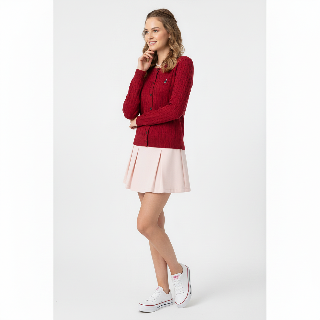 AK215 - Áo khoác len đỏ_thumbnail_6