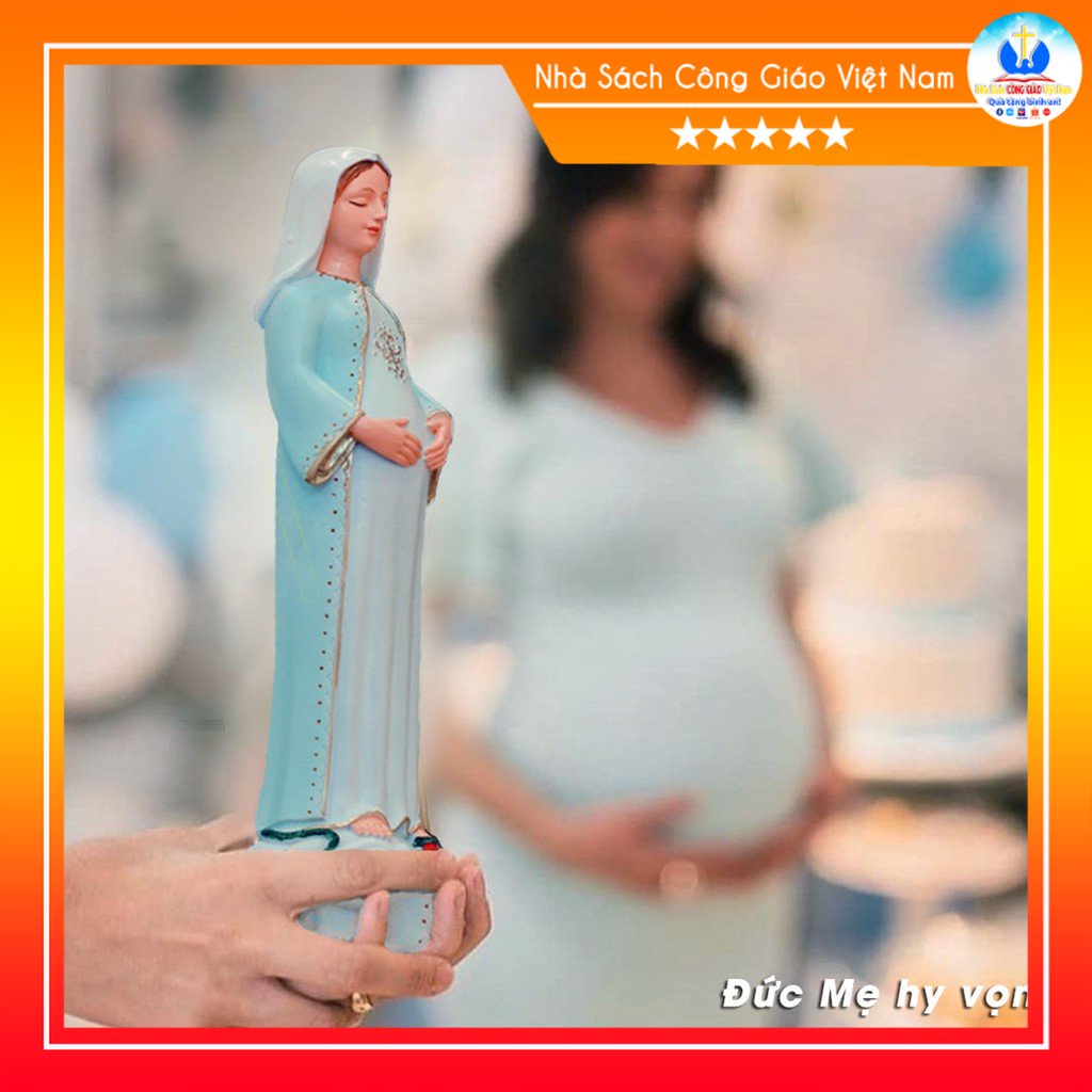 Tượng Đức Mẹ Hy Vọng DMHV  - Quà tặng Công Giáo - Nhà Sách Công Giáo Việt Nam T0662