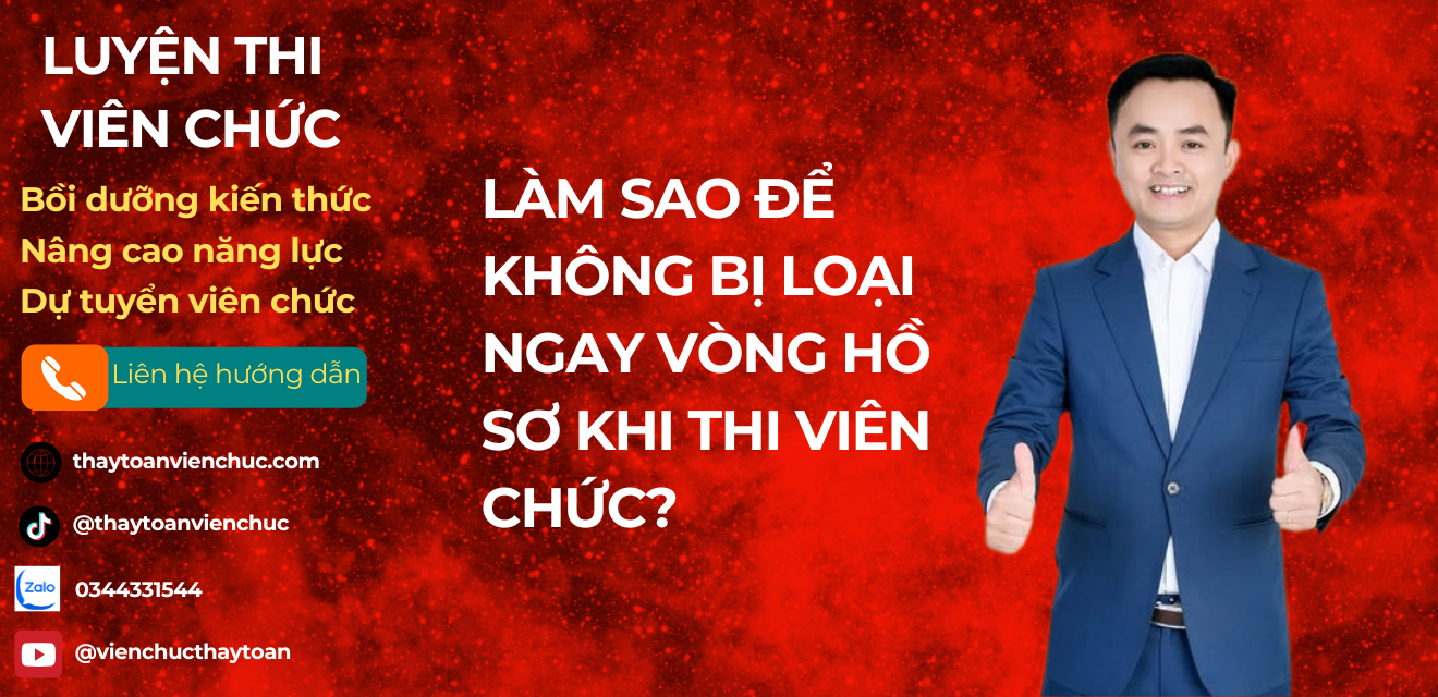 Làm sao để không bị loại ngay vòng hồ sơ khi thi viên chức?