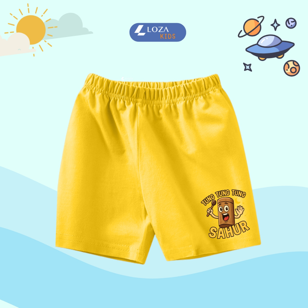 Quần đùi bé trai Brainrot Tung tung tung sahur, Tralalelo Tralala hè 2025 - Quần đùi bé nam 15-40kg - Loza Kids QU001_thumbnail_1