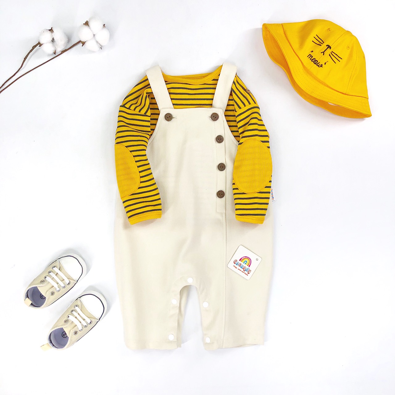 Yếm quần nhung BE cúc lệch_thumbnail_0