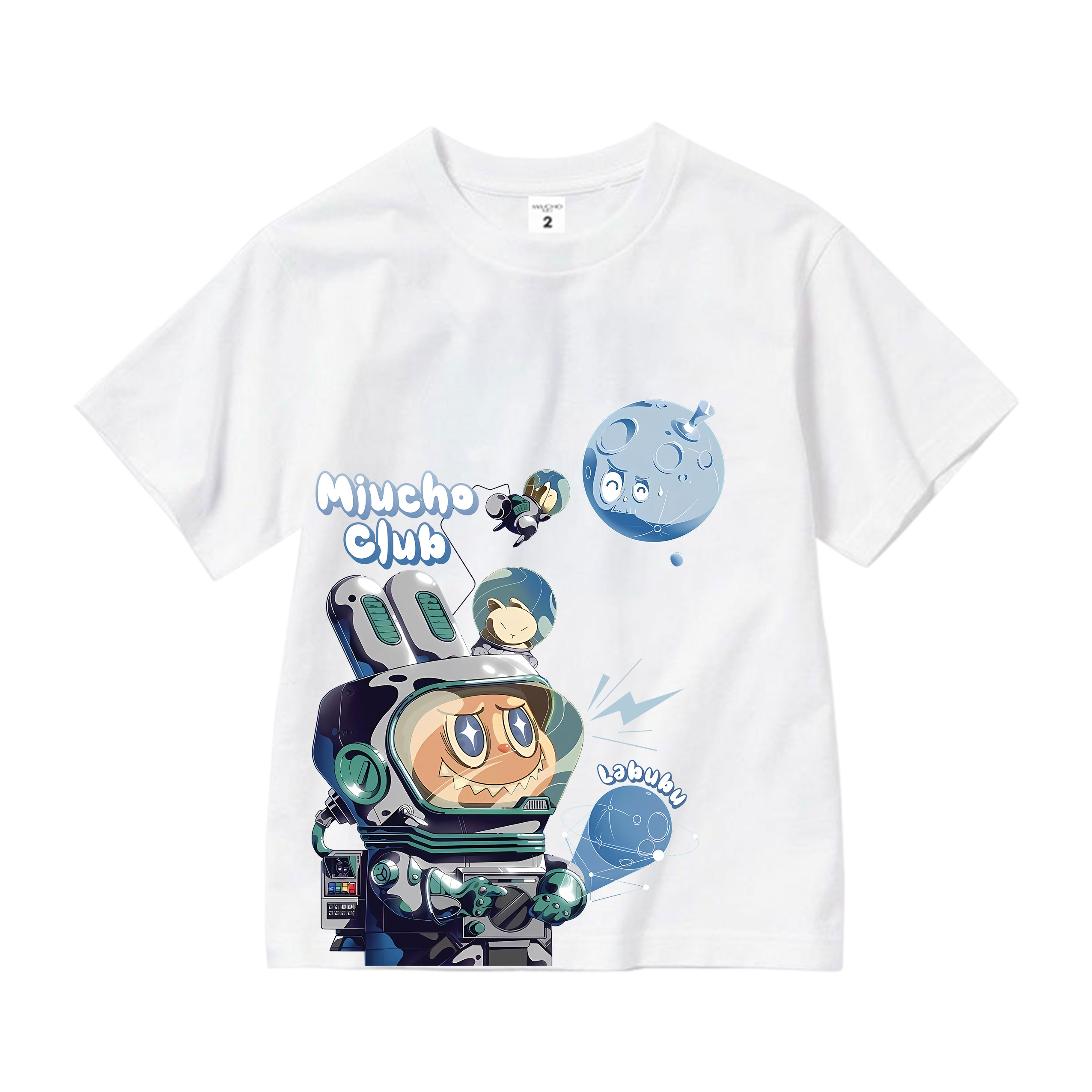 Áo thun bé trai labubu form rộng AED1497 Miucho Kid vải cotton thoáng mát cổ tròn in artwork_thumbnail_12