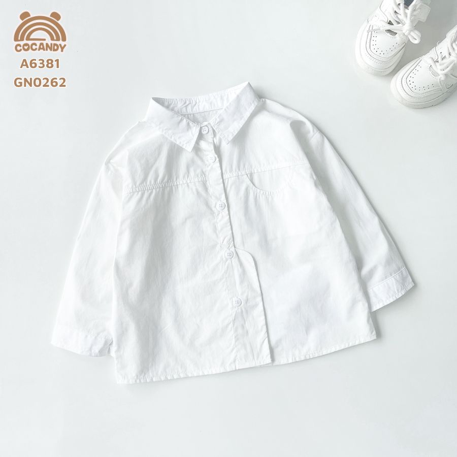 Áo dài sơ mi TRẮNG túi ngực khoét tròn_thumbnail_1