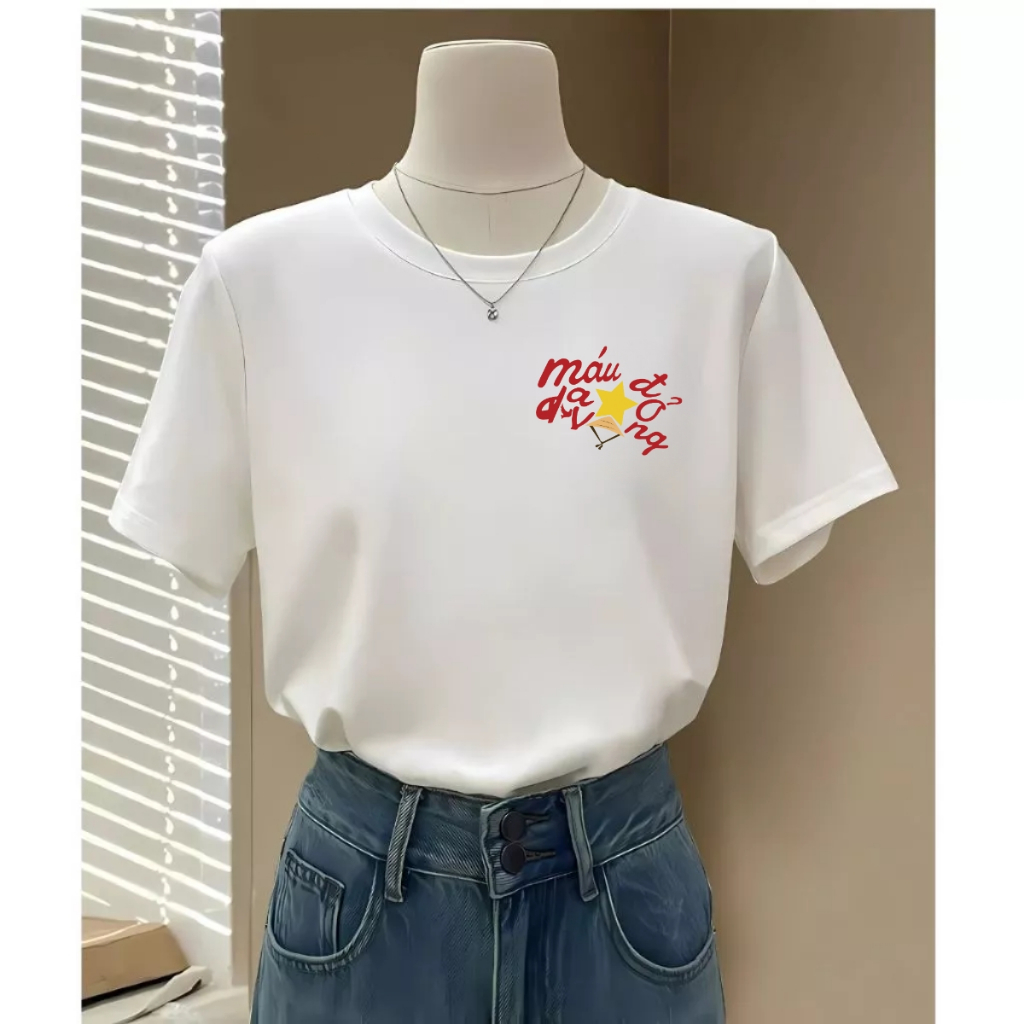 Áo phông nữ Tổ Quốc Trong Tim, chào mừng Quốc Khánh 2/9  - Áo thun 'Độc lập tự do' - LOZA G0416_thumbnail_5