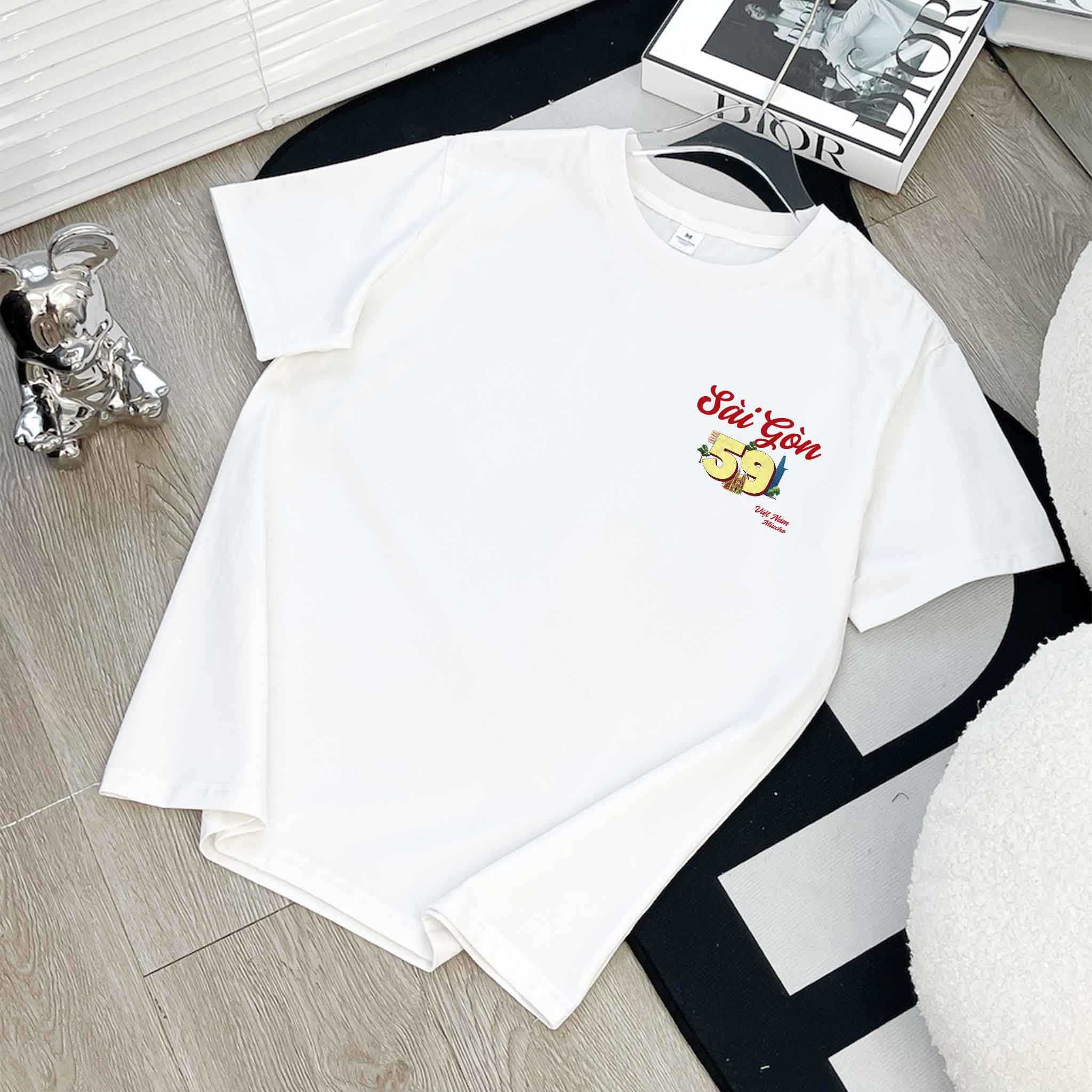 Áo thun nữ du lịch Sài Gòn form vừa regular thoáng mát ARD1282 Miucho Chic in mix_thumbnail_9