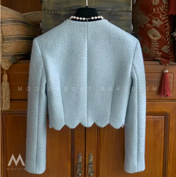 Áo Khoác Xanh Baby Biến Tấu Ngọc Trai_thumbnail_2