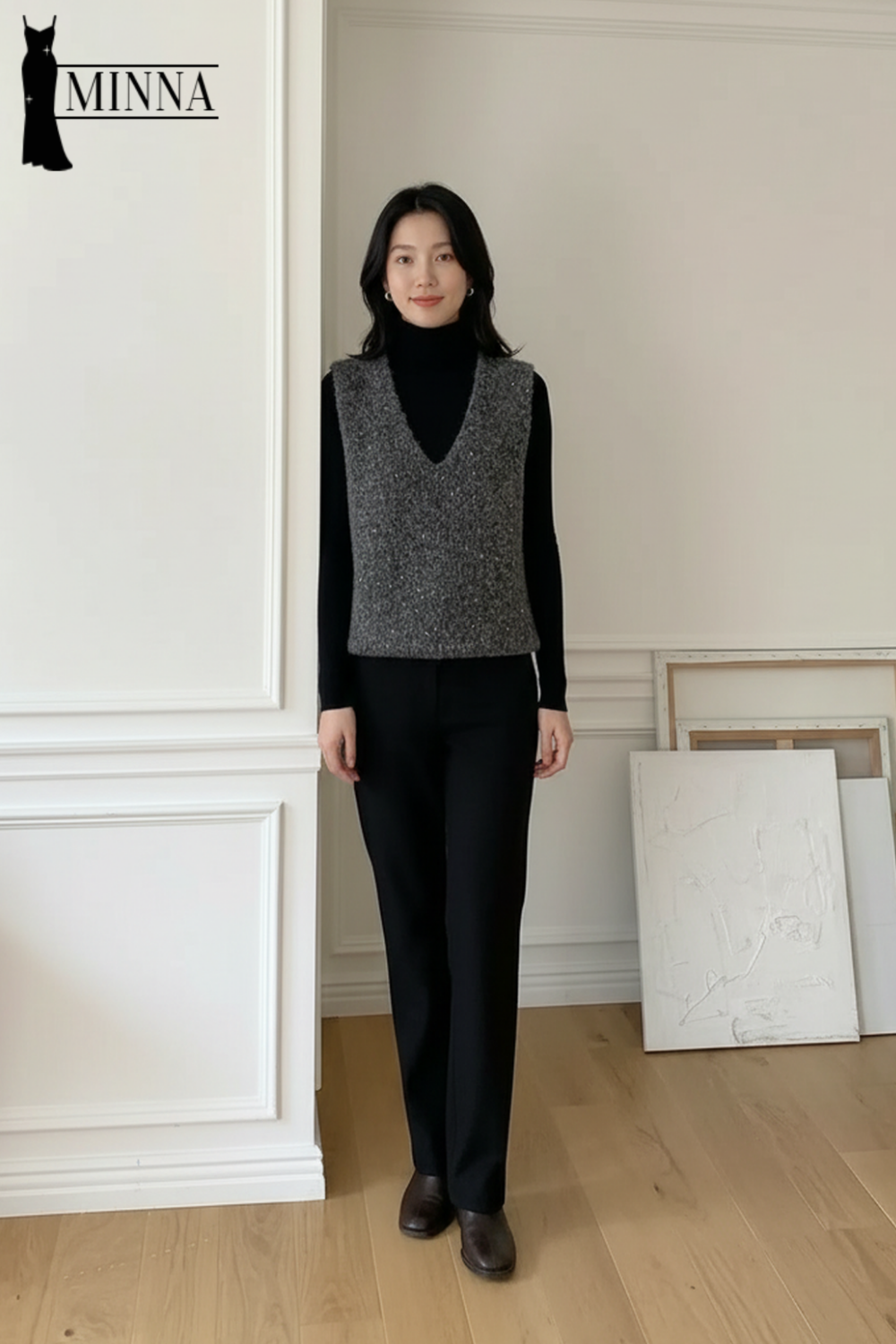 Classic Wool Knit Vest - MA033