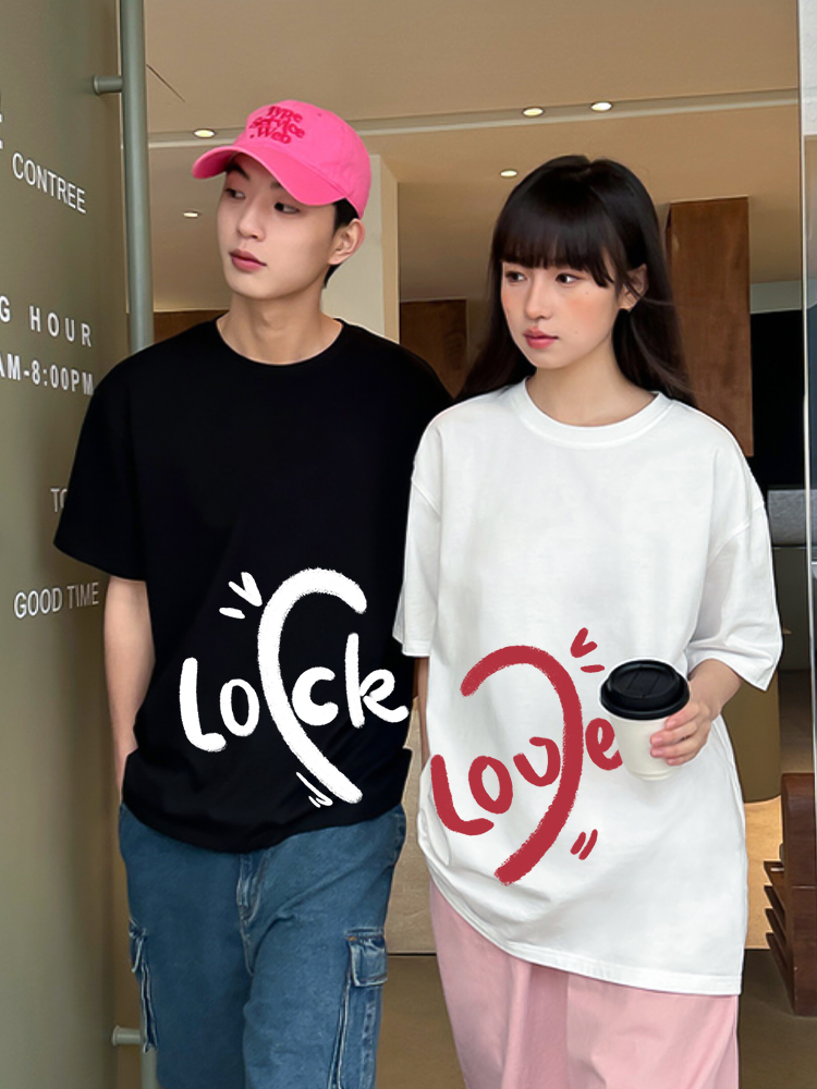 Áo thun cặp nam nữ đôi form rộng vải cotton co giãn thoáng mát ATD1667 Miucho in mix_thumbnail_6