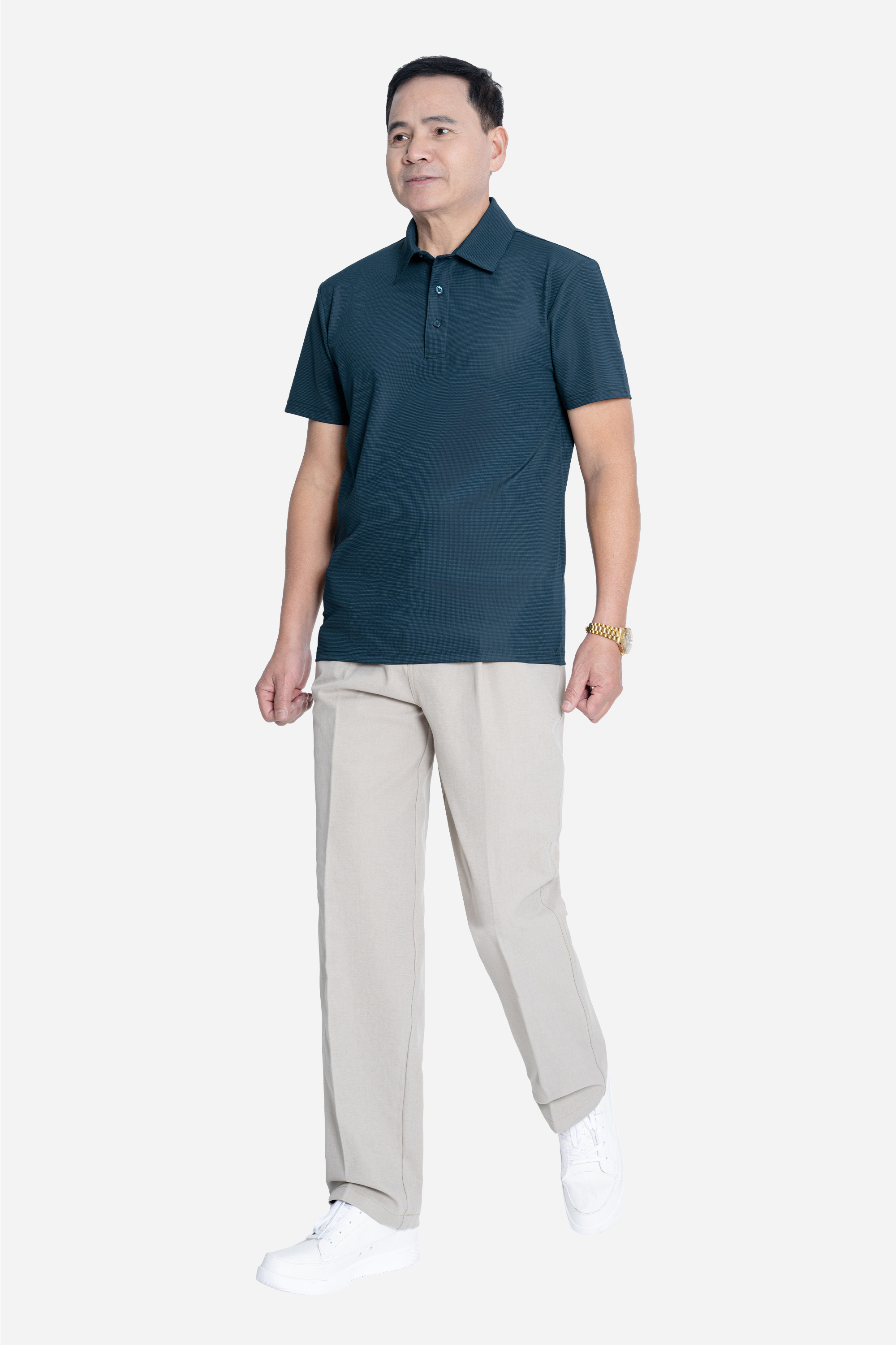 Áo Polo Nam Trung Niên ANCHI Chất Liệu Cotton Phom Suông Vạt Ngang_thumbnail_15