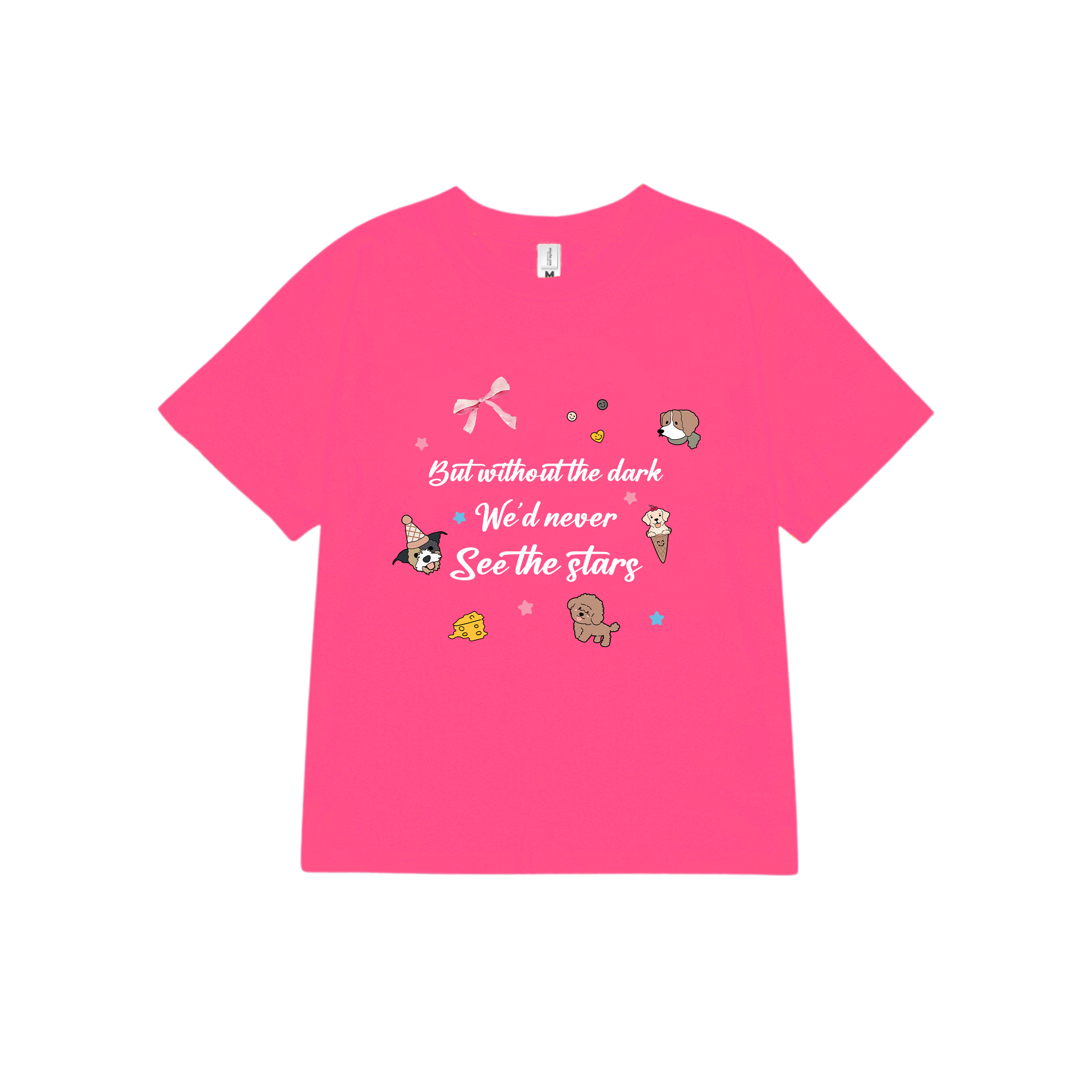 Áo thun baby tee nơ conquette xinh form ôm ABD1313 Miucho tay ngắn cổ tròn hotrend in mix_thumbnail_18