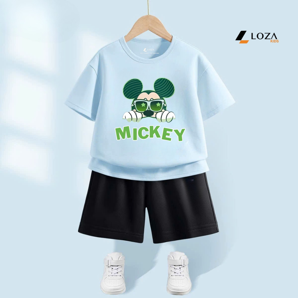 Bộ quần áo bé trai in hình 'Mickey Get Wild' - Loza G0314_thumbnail_3