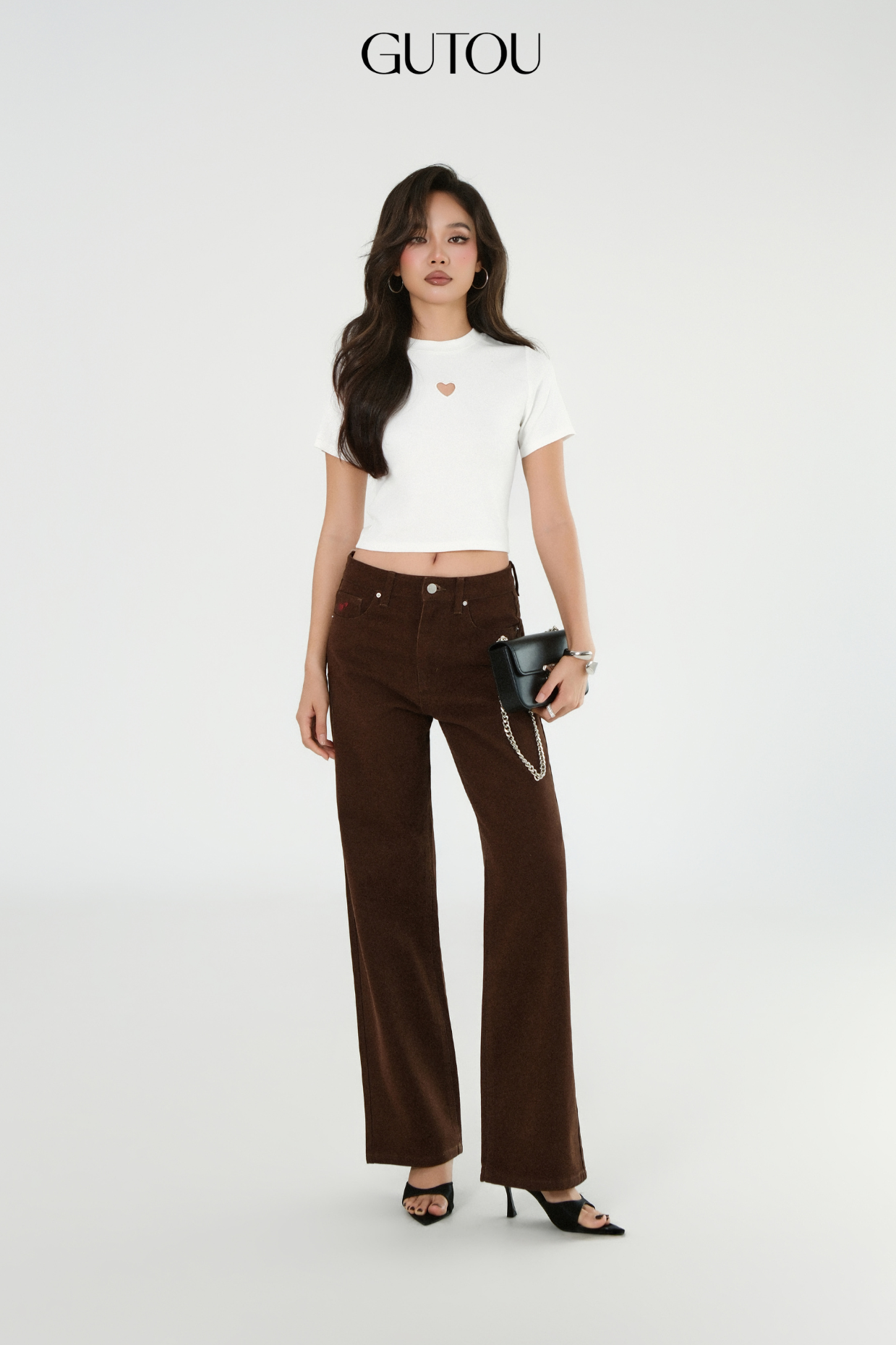 [ GUTOU ] Quần Jean Suông Heart Embroi_thumbnail_11