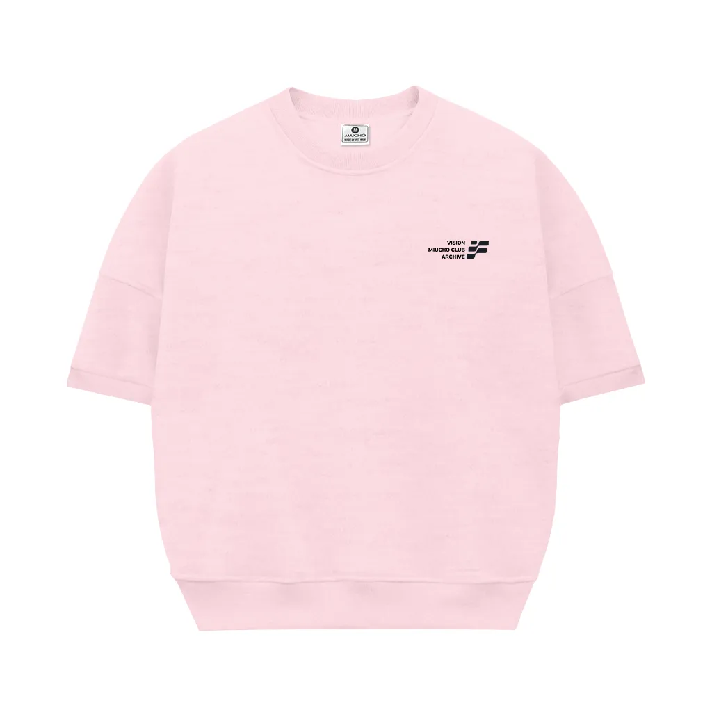 Áo sweater tay ngắn form boxy basic nhiều màu 2599 Miucho tay ngắn cổ tròn vải nỉ 2 da thoáng mát in basic_thumbnail_11