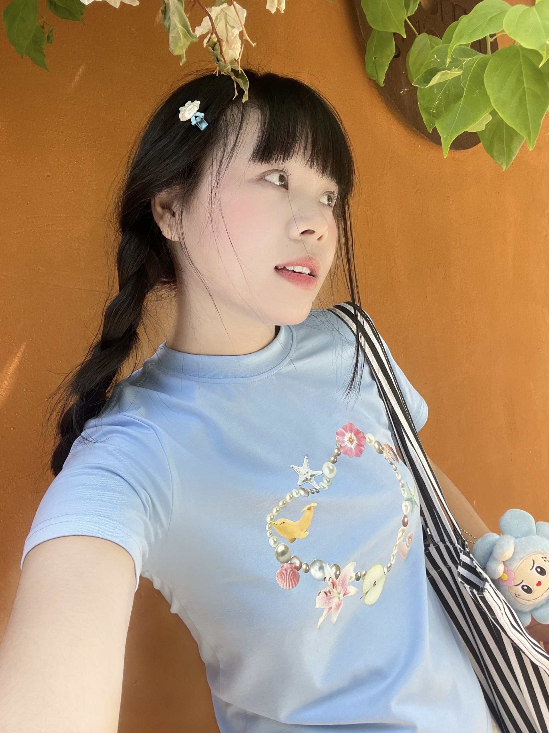 Áo thun baby tee mùa hè in trái tim xinh xắn ABD1312 Miucho tay ngắn cổ tròn hotrend in mix_thumbnail_3