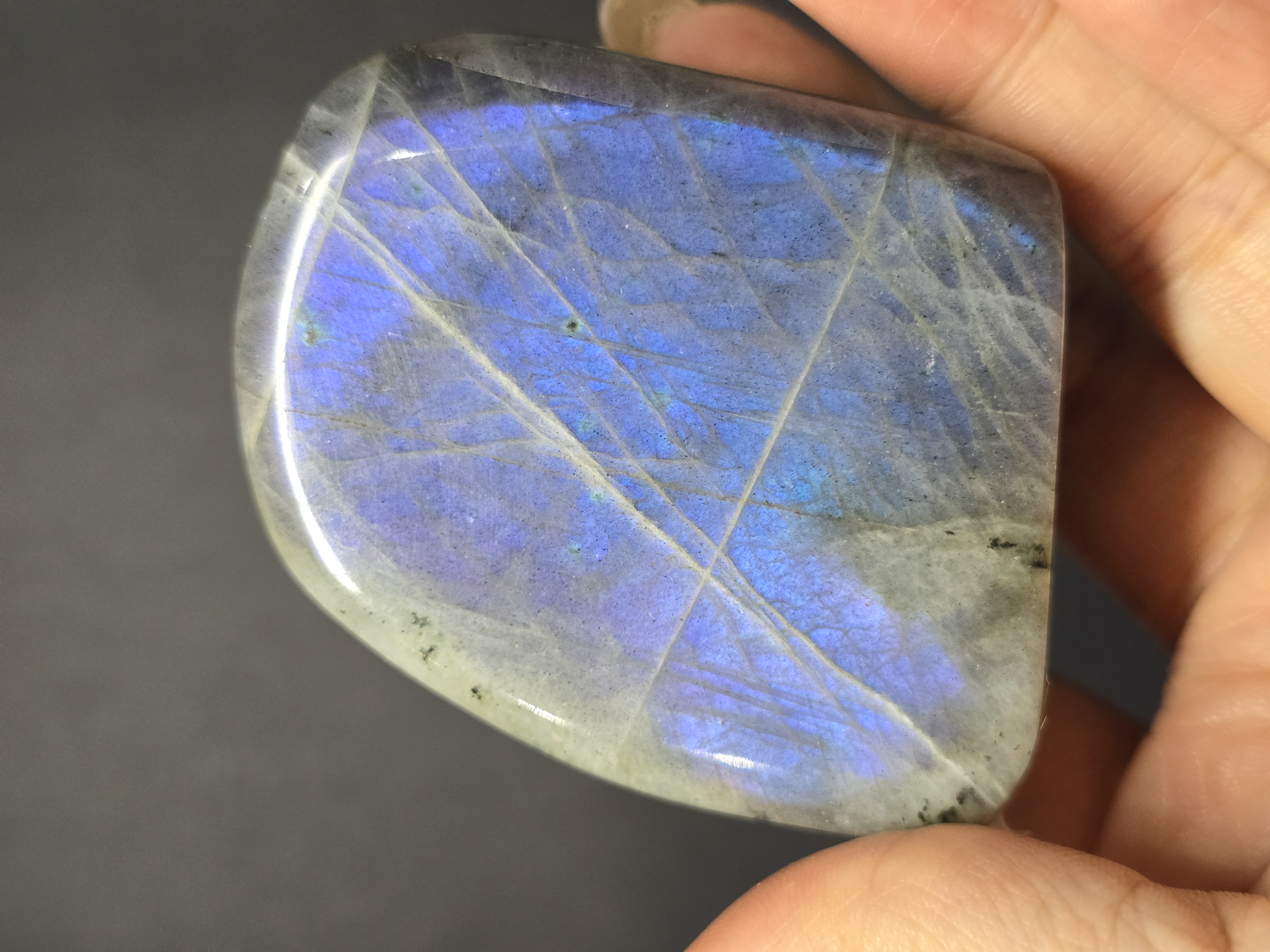 Labradorite / Đá Xà Cừ / Hắc Nguyệt Quang Ánh Tím Xanh Sunset Dạng Freeform Để Bàn_thumbnail_6