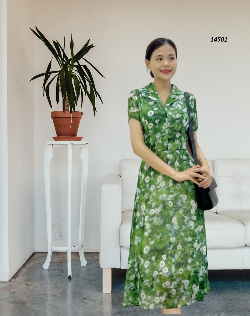 14501-Đầm voan hoa xanh cổ vest (voan, lót)_thumbnail_1