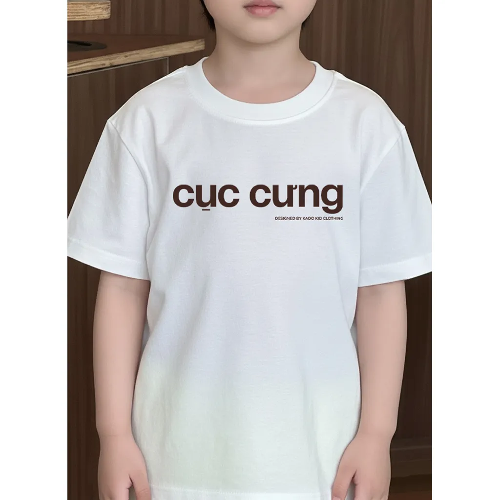 Áo thun kid basic form rộng Kado vải cotton thoáng mát thoải mái cả ngày in typography 2898_thumbnail_9