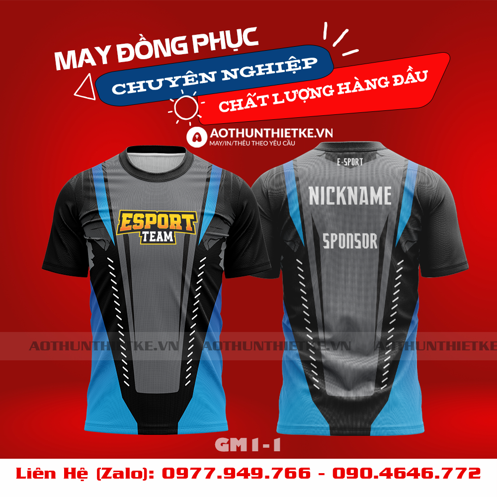 Mẫu Áo Game Thủ Esports Thiết Kế - TKGM101