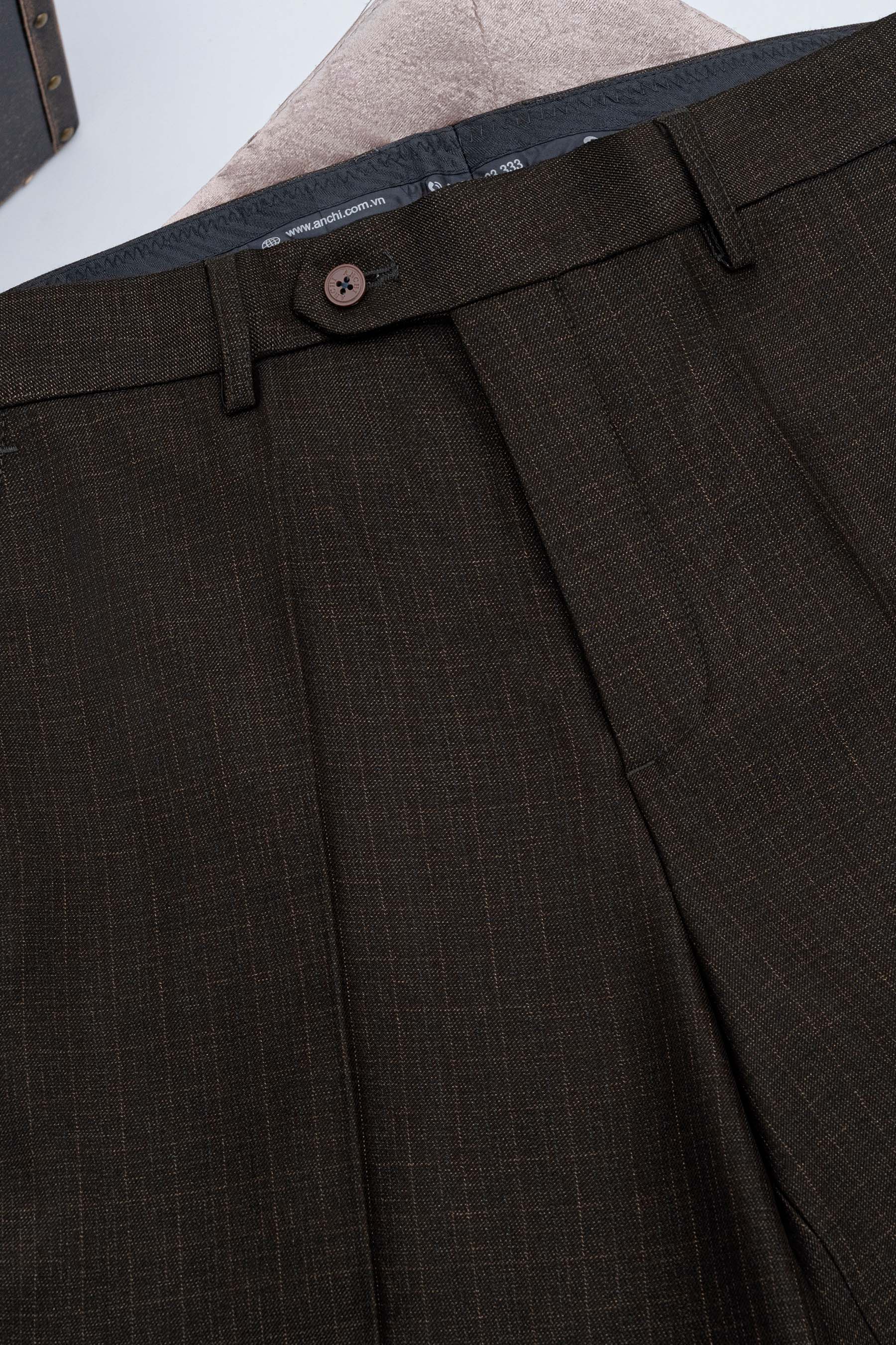 Quần Âu 0 Ly Cổ Điển Tweed Nam Trung Niên Dày Dặn Chống Nhăn_thumbnail_22