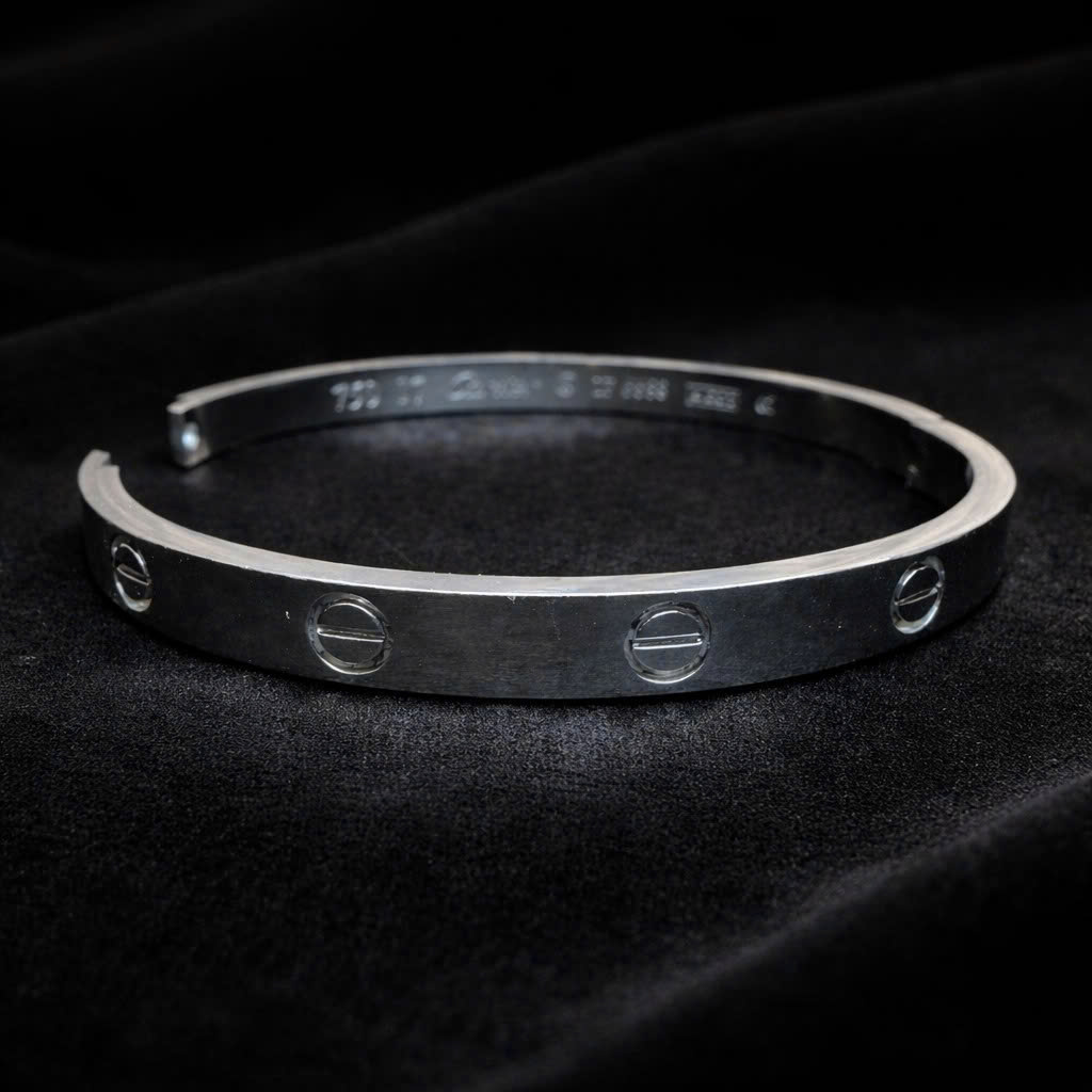 Vòng tay titan cuff trơn 5mm