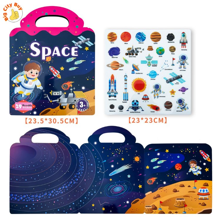 Đồ chơi sticker thạch bóc dán tái sử dụng được nhiều lần, sticker khủng long, các loại động vật dưới biển_thumbnail_1