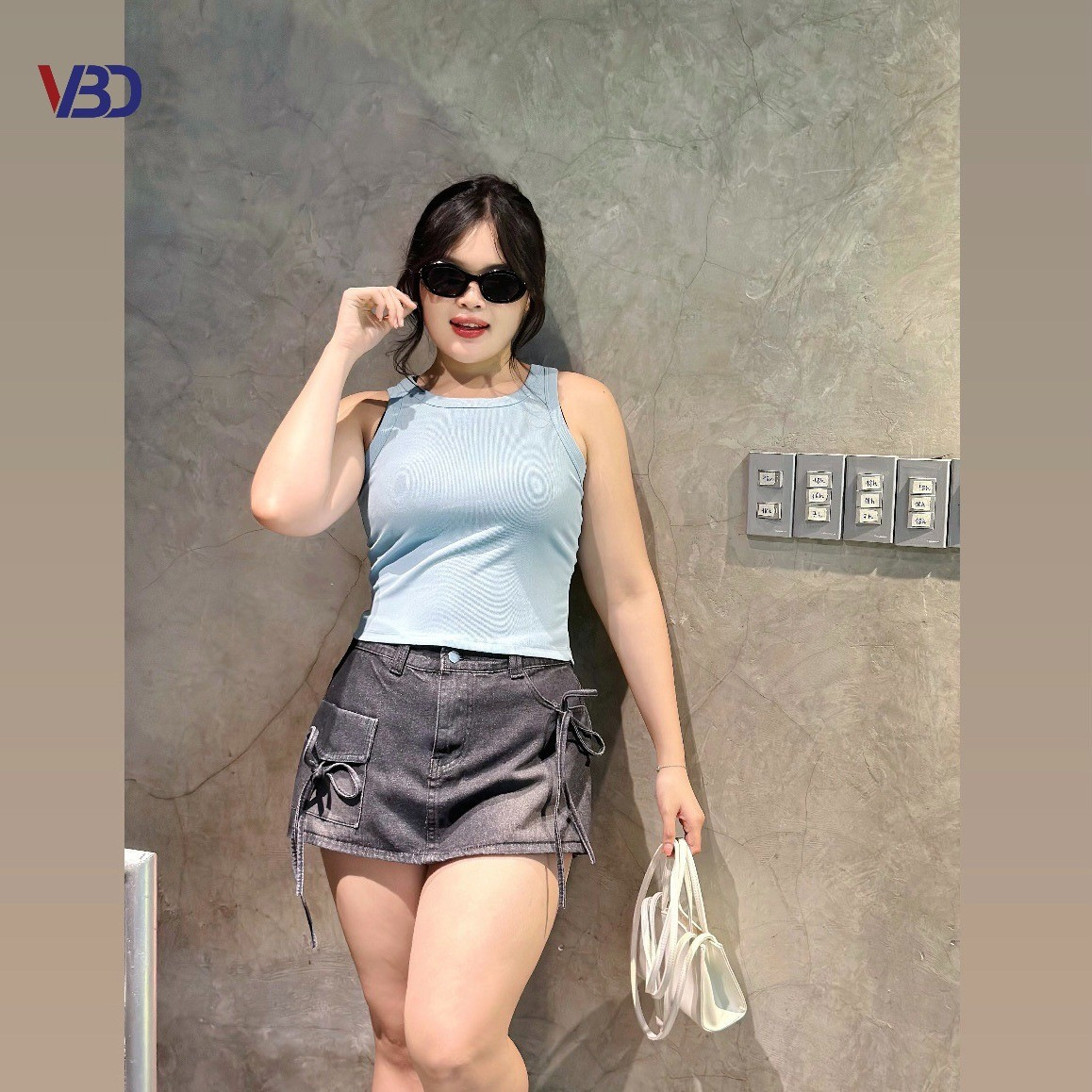 Quần váy jean túi hộp phối nơ bigsize QVJ014_thumbnail_2