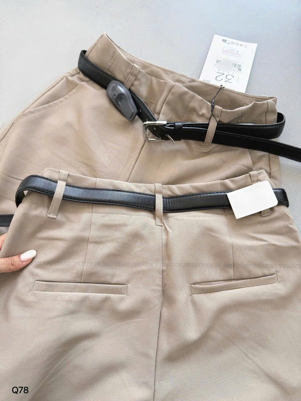 Q78 QUẦN TÂY BE (KÈM BELT - CÓ CHIP)_thumbnail_4