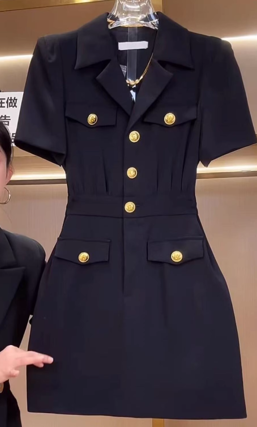 16587-Đầm midi cổ  vest kết nút  ( chéo nhật)_thumbnail_0