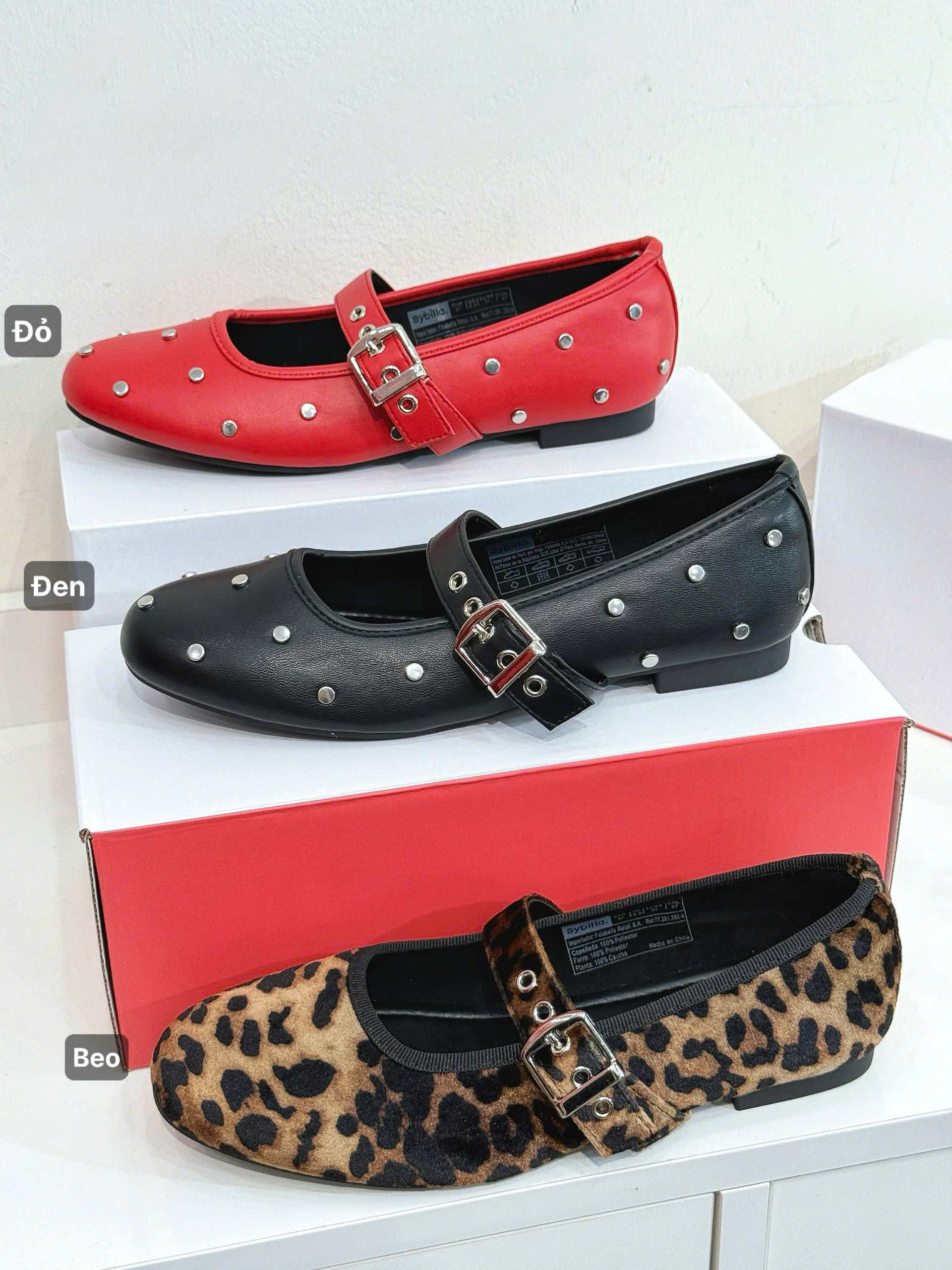 G229 GIÀY BÚP BÊ 3 MÀU