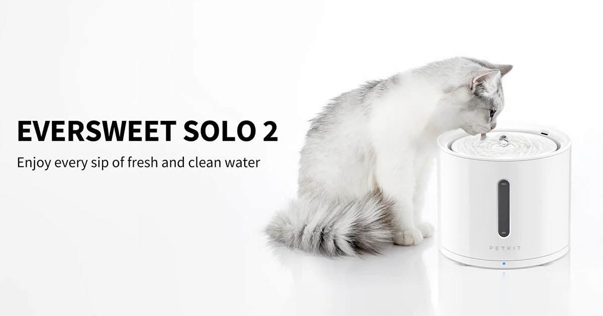 PETKIT EVERSWEET Solo 2 Cordless Pet Water Fountain