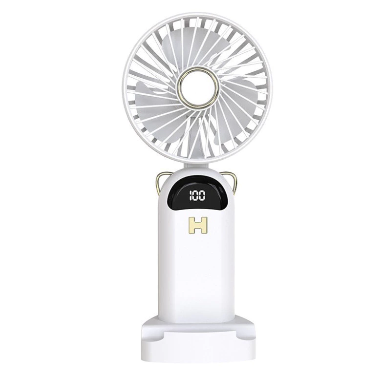 Quạt mini cầm tay PTLUXURY tích điện 5 chế độ chế độ có màn hình hiển thị siêu đẹp [ HÀNG CAO CẤP ]_thumbnail_3