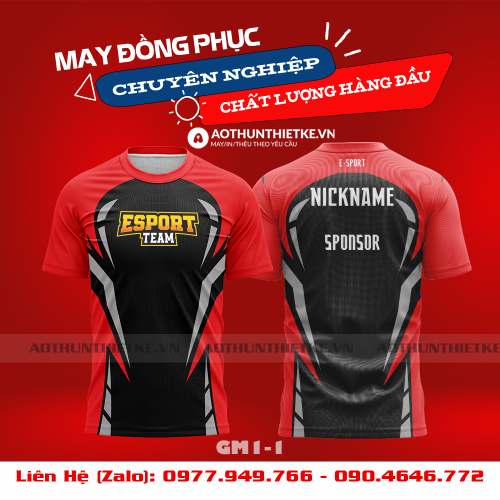 Mẫu Áo Game Thủ Esports Thiết Kế - TKGM68