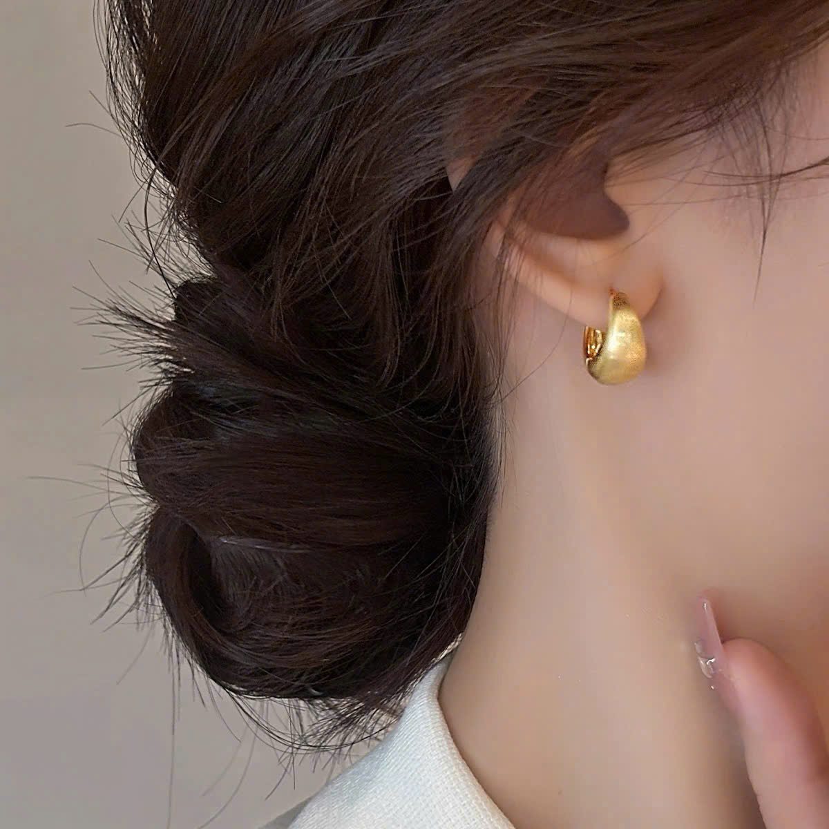 HL210 Set 2 đôi bông tai tròn bầu