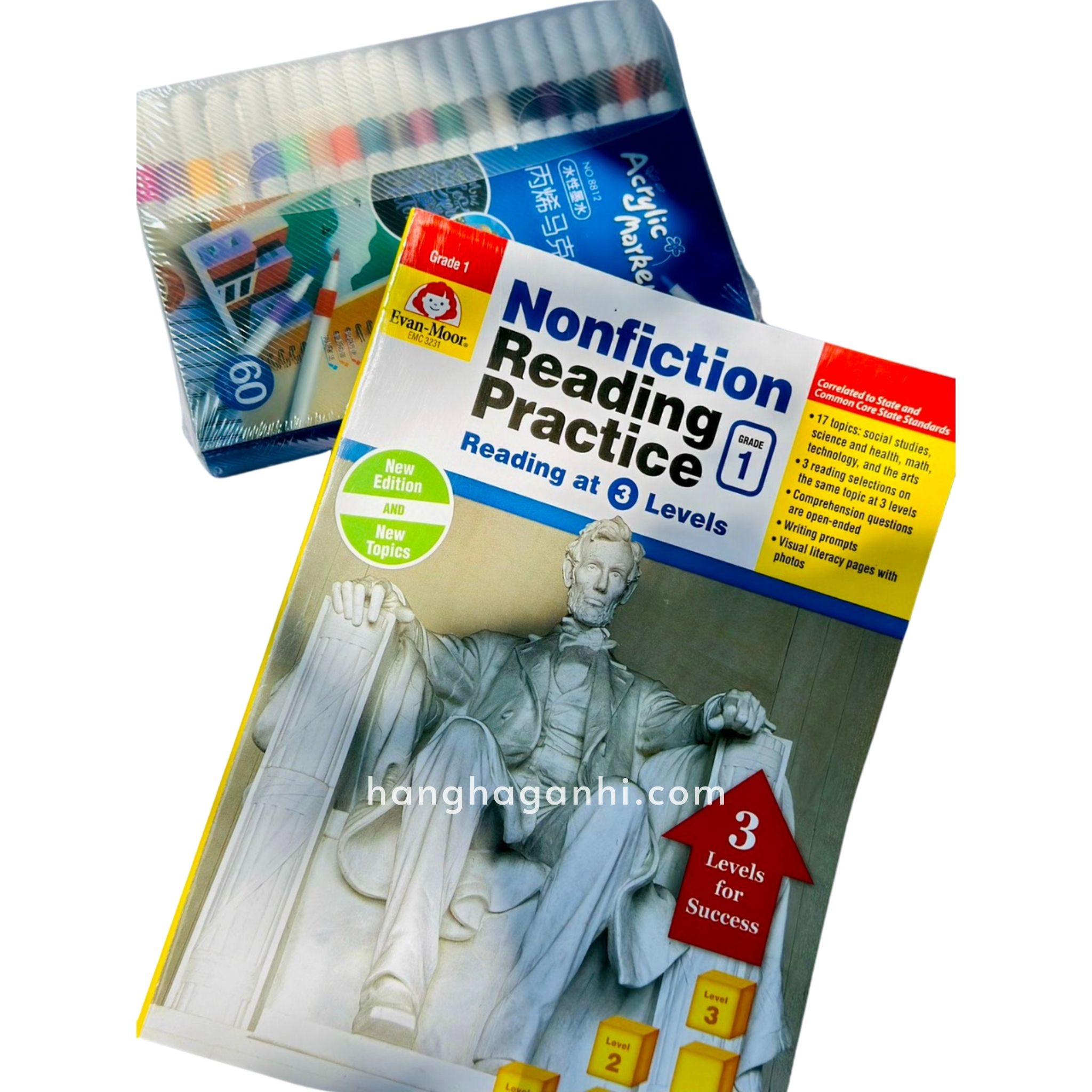 6 Books Evan Moor Nonfiction Reading Practice Literature Textbook Workbook_thumbnail_2