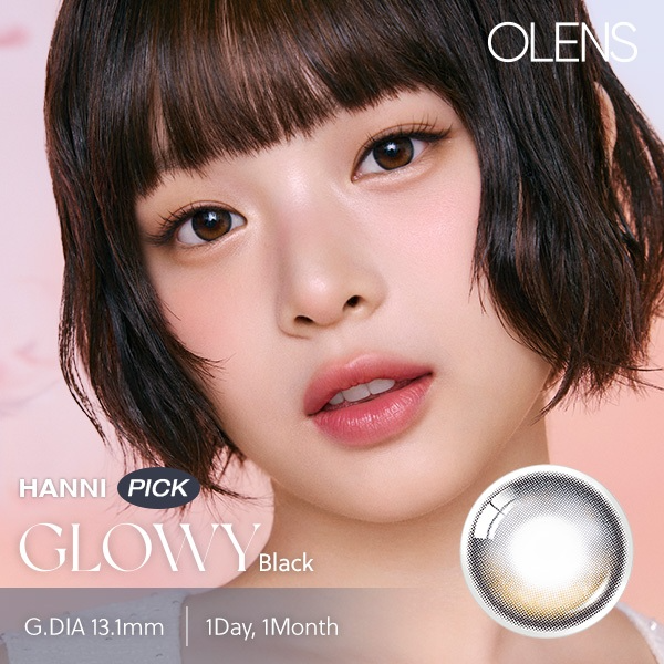 OLENS Official NewJeans Pick Glowy Black 1Month 2p Contact Lens