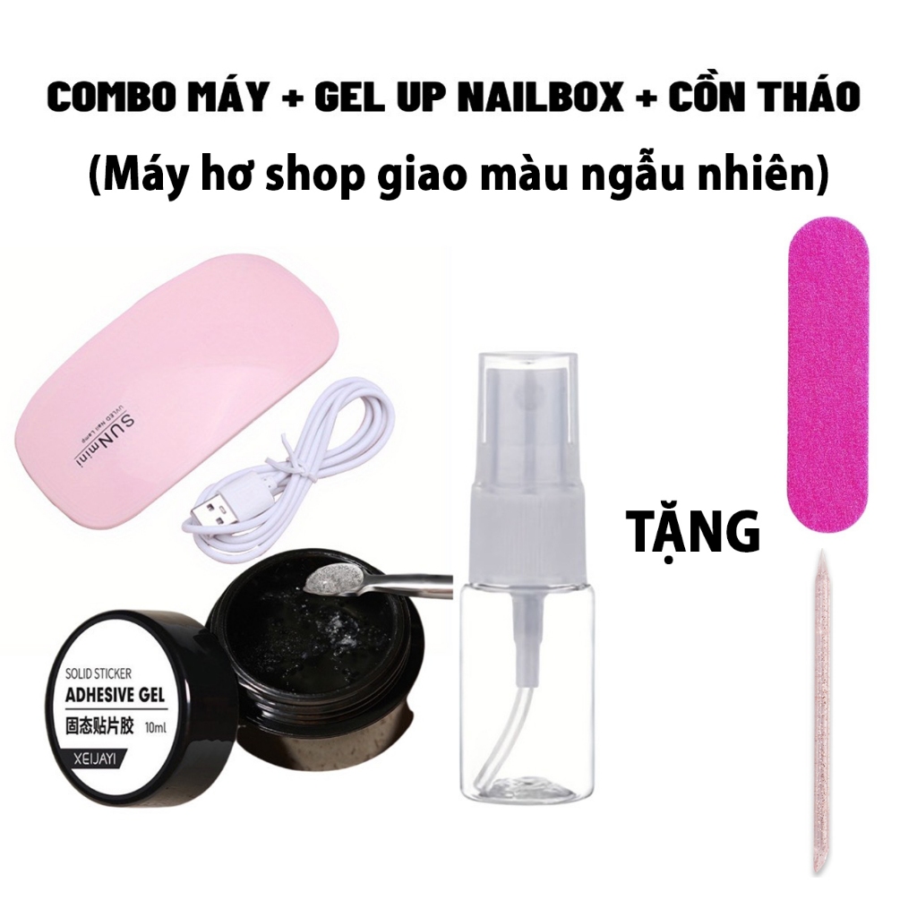 Combo Gel UV + Máy Hơ Gel + Gỡ Gel Như Hình