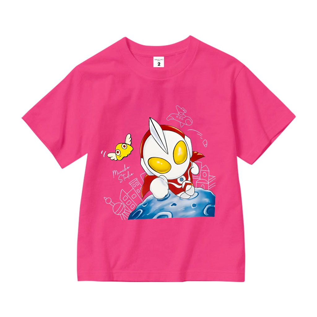 Áo thun cho bé gái form rộng AED1185 Miucho Kid tay ngắn cổ tròn in artwork_thumbnail_11