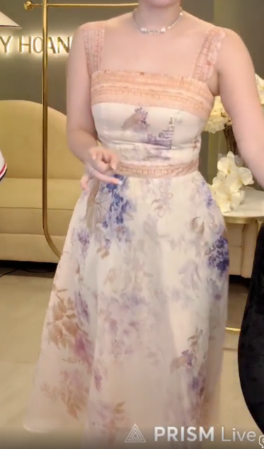 Đầm Xoè 2 Dây Hoạ Tiết Hoa