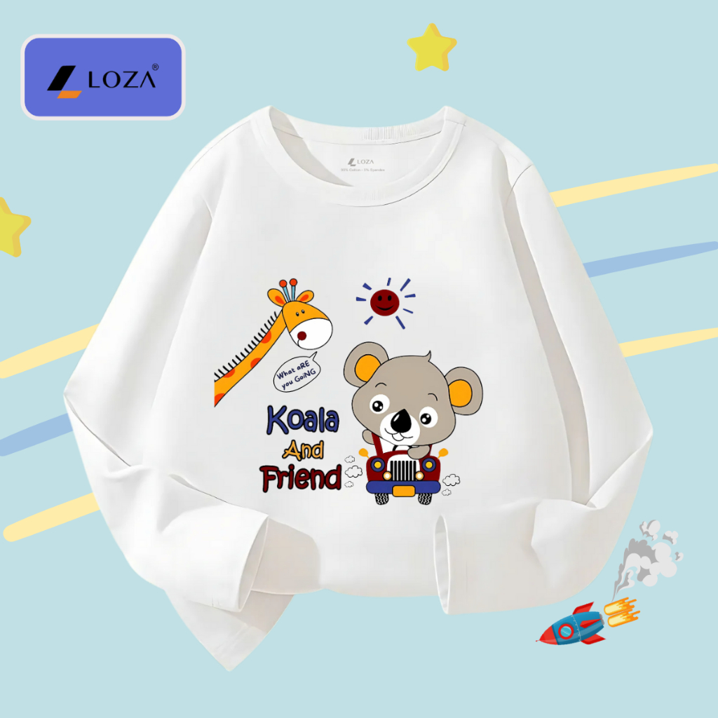 Áo thun dài tay bé trai in Koala and Friend - Loza Kids  KT3252_thumbnail_0