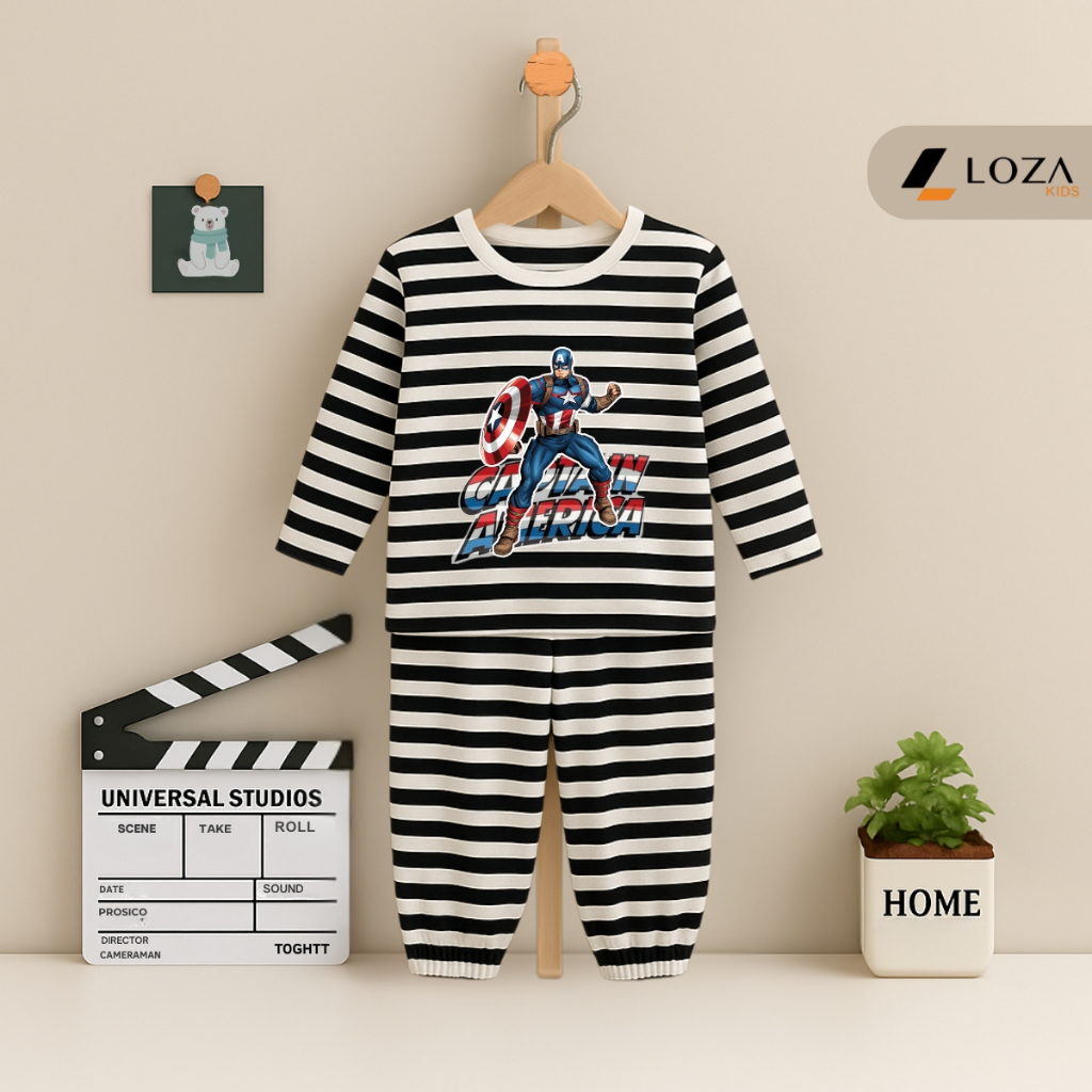 Bộ Thu -Đông kẻ bé trai in hình CAPTION - Loza Kids TK561-562_thumbnail_8